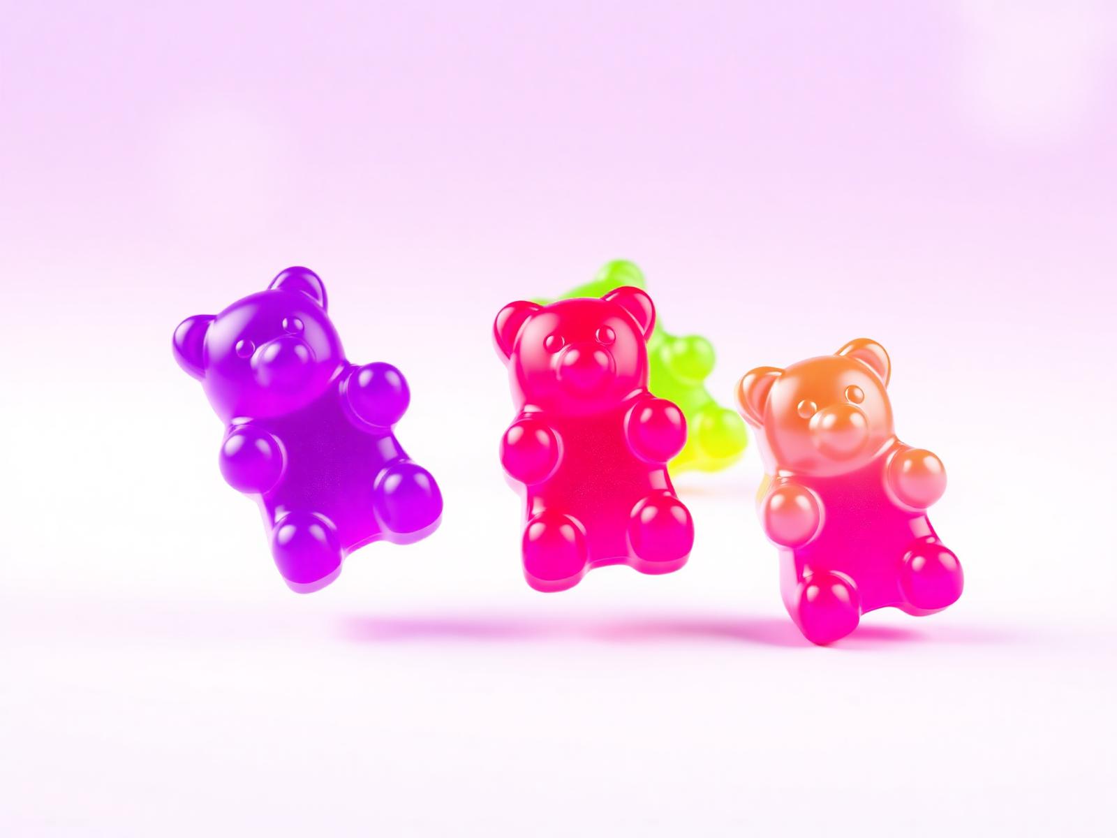 Colorful premium gummy bears
